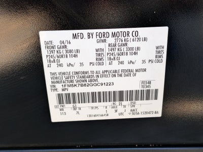 2016 Ford Explorer Base