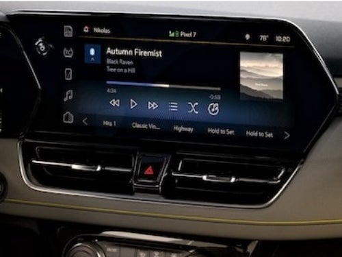 2024 Chevrolet Trailblazer close up view of touchscreen